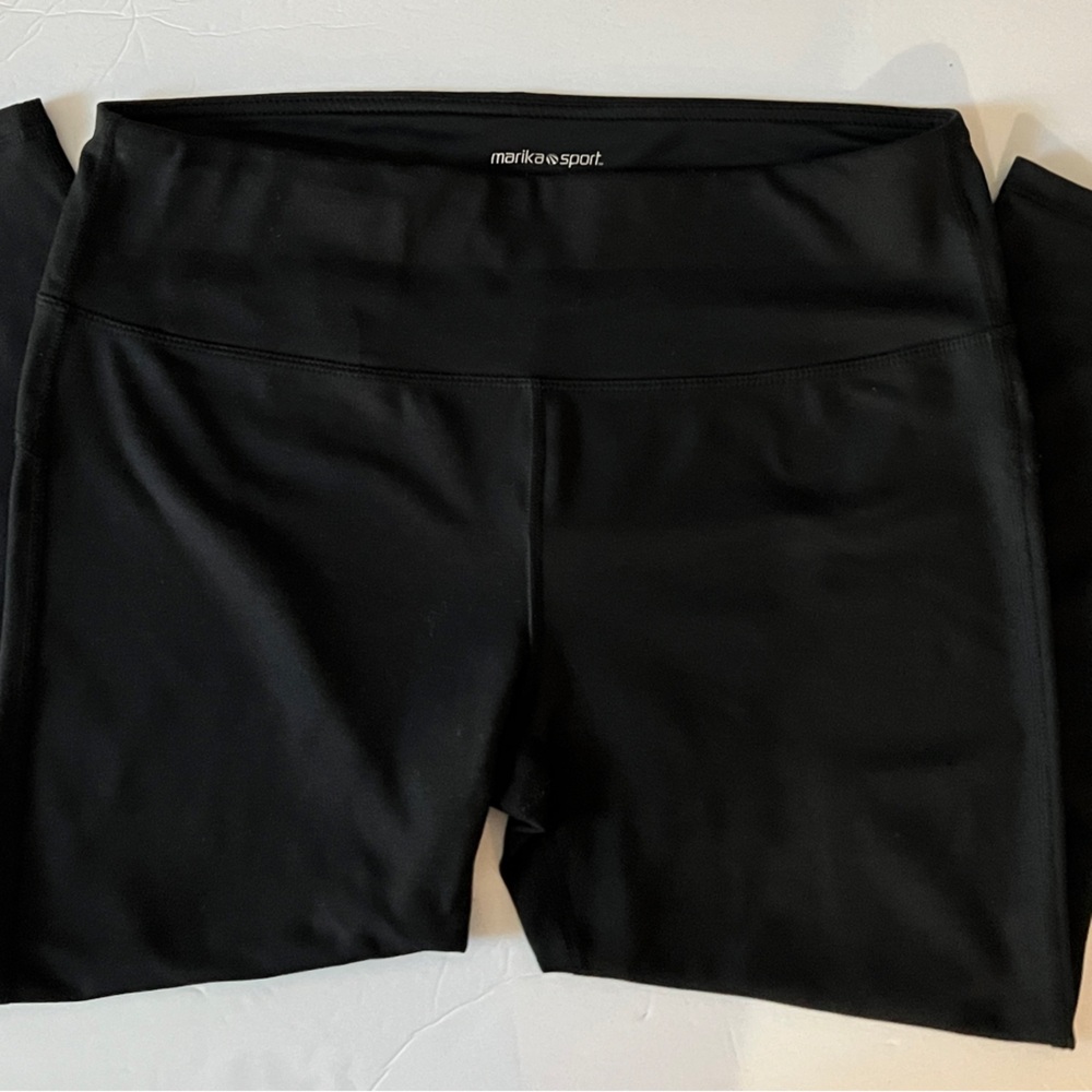 Marika Sport Black High-Rise Performance Leggings | Size XL (16–18)